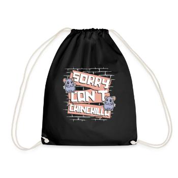 Désolé ne peut pas Chinchilla Longtail Longhair - Sac de sport léger - noir - Devant