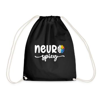Cool Neurospicy Neuro Würzig Neurotypisch - Turnbeutel - Schwarz - Vorne