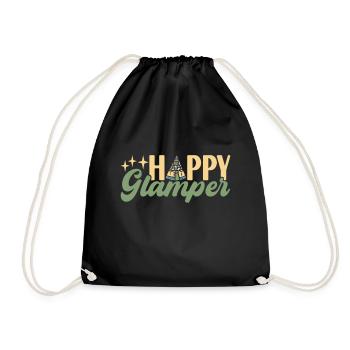 Glamping Glamper - Drawstring Bag - black - Front