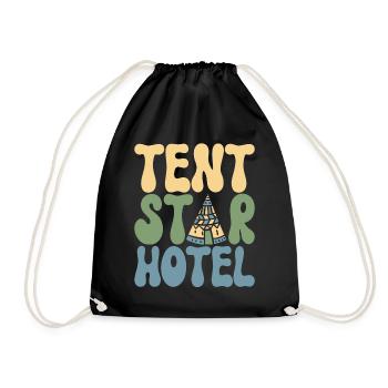 Glamping Glamper - Drawstring Bag - black - Front