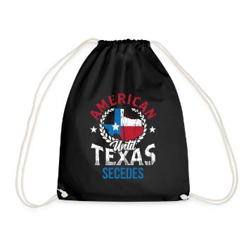 Amerikaner Bis Zur Abspaltung Von Texas Texaner - Turnbeutel - Schwarz - Vorne
