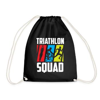 Triathlon Team Triathlete Triathlons Triathlete - Drawstring Bag - black - Front