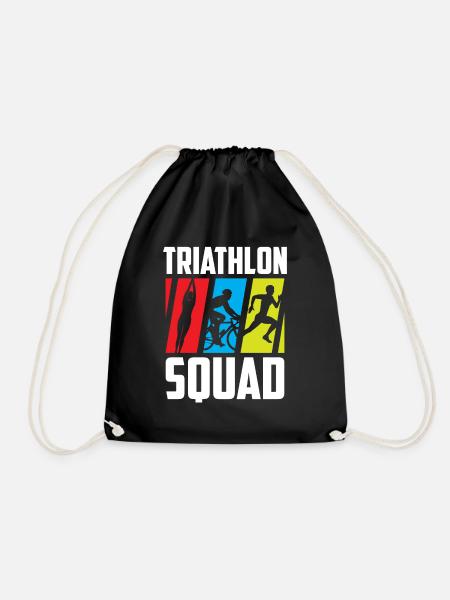 Triathlon Team Triathlet Triathlons Triathletin - Turnbeutel - Schwarz