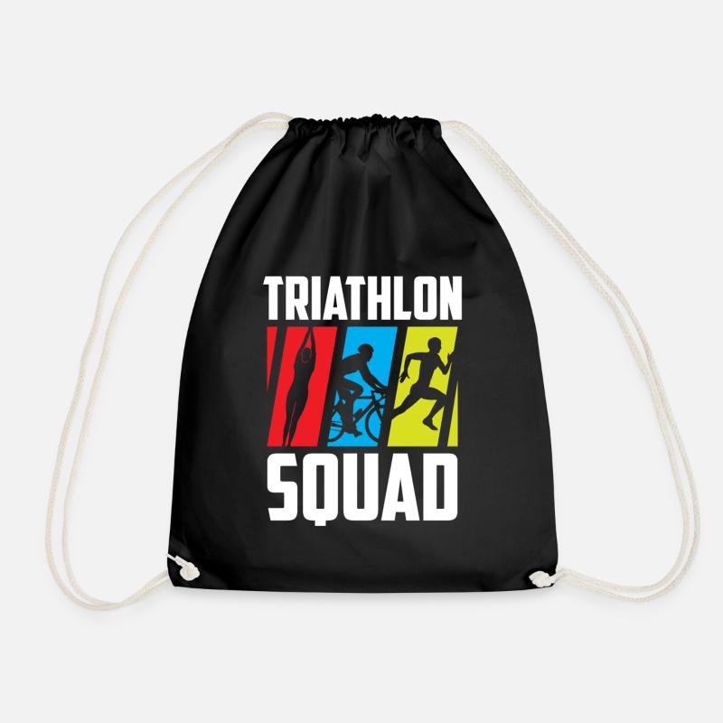 Triathlon Team Triathlet Triathlons Triathletin - Turnbeutel - Schwarz