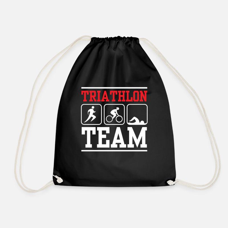 Triathlon Team Triathlons Triathlet Triathletin - Turnbeutel - Schwarz