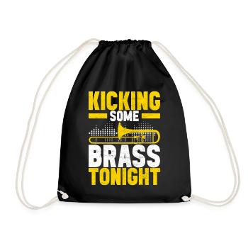 Posaune Trombone - Turnbeutel - Schwarz - Vorne