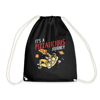Space Pizza Lover Astronaut Fast Food - Sac de sport léger - noir - Devant