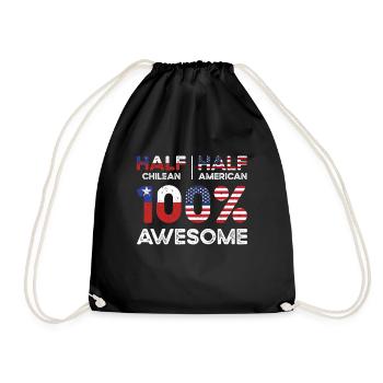 Semi-Chilien Chili États-Unis - Sac de sport léger - noir - Devant