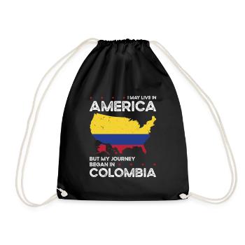 Né: Colombien, Colombien, Américain, États-Unis - Sac de sport léger - noir - Devant