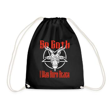 Satan Beelzebub Devil Gothic Pentagram Mystical - Drawstring Bag - black - Front