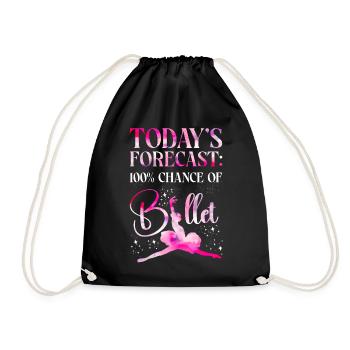 Ballet Danseuse Danse Ballerine - Sac de sport léger - noir - Devant