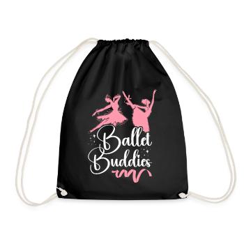 Ballet Dancer Dance Girl Ballerina - Turnbeutel - Schwarz - Vorne