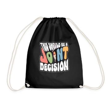 Décision conjointe - Costume hippie - Sac de sport léger - noir - Devant