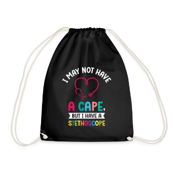 School Nurse Medical Nursing Nurse Appreciation - Drawstring Bag - black - Front