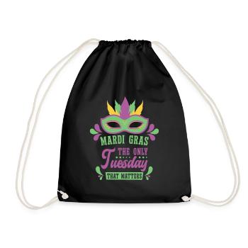 Fête de consommation de bière du mardi gras - Sac de sport léger - noir - Devant
