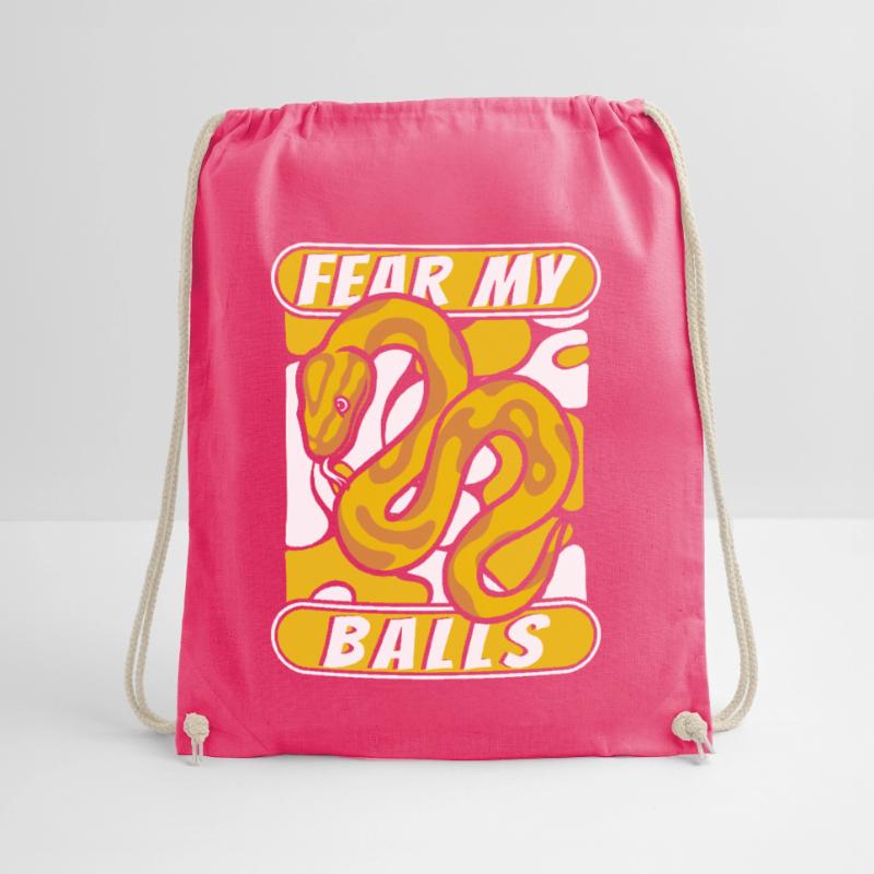 Fear My Balls Python Snake Banana Ball Python Sac de sport léger