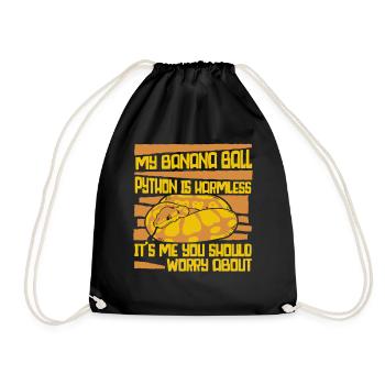 It's Me You Should Worry About Python Banana Ball - Drawstring Bag - black - Front