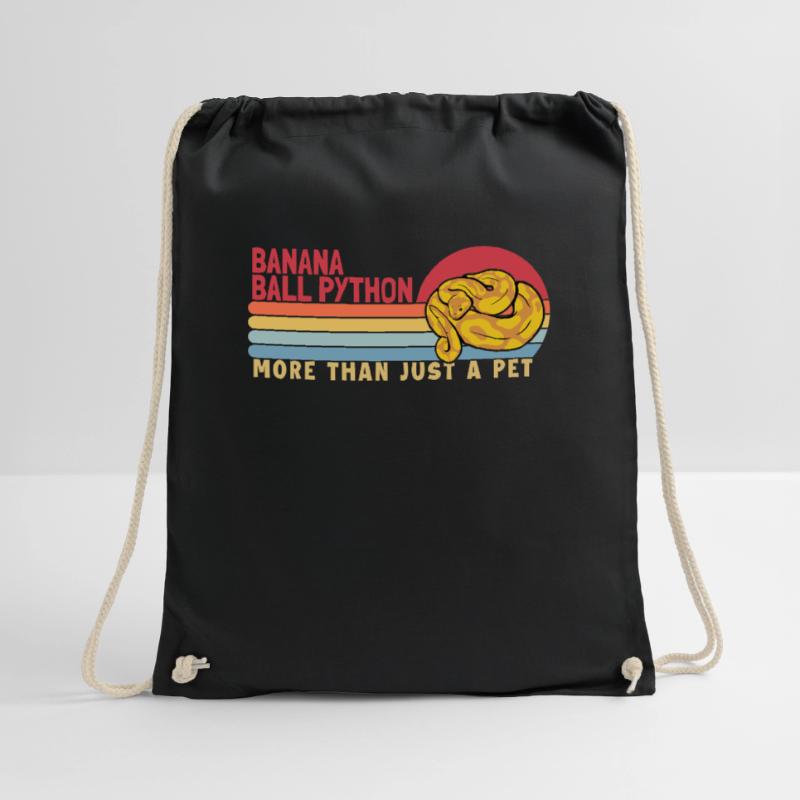 Banana Ball Python more than a Pet Python Banana Drawstring Bag