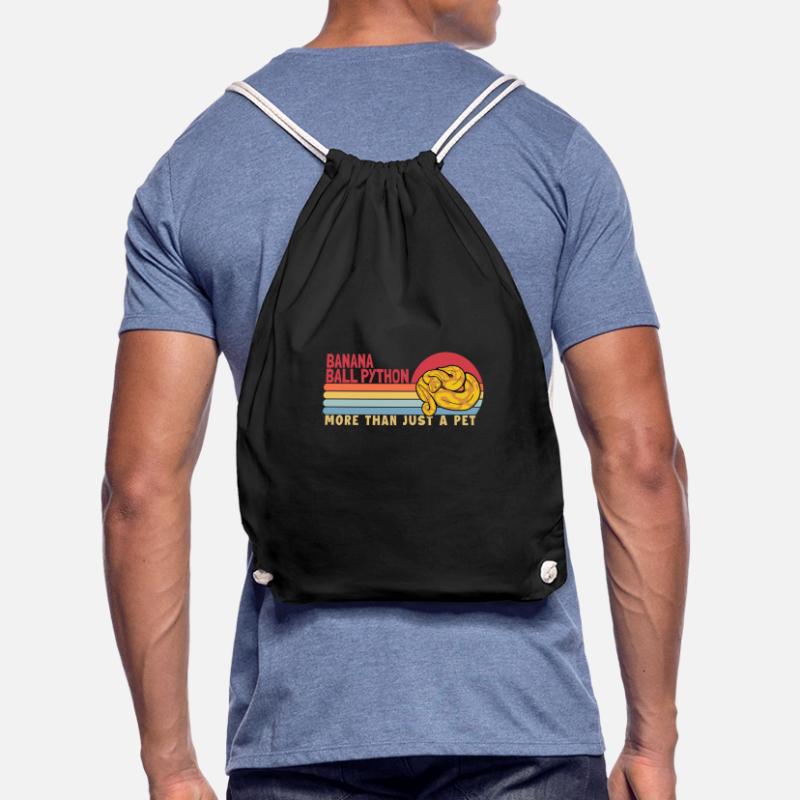 Banana Ball Python more than a Pet Python Banana Drawstring Bag