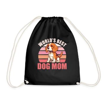 Les meilleurs chiens du monde Maman Mignon Beagle - Sac de sport léger - noir - Devant