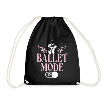 Ballet Dancer Dance Girl Ballerina - Turnbeutel - Schwarz - Vorne