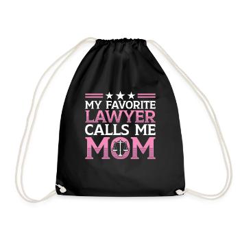 Mon avocat préféré m’appelle maman avocate - Sac de sport léger - noir - Devant