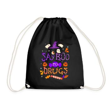 Say Boo To Drugs Sag nein zur Abhängigkeit - Drawstring Bag - black - Front