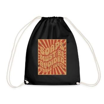 Les savons doivent être évités - costume hippie - Sac de sport léger - noir - Devant