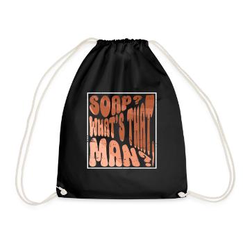 Savon? Qu’est-ce que c’est, mec? - Costume hippie Tie Dye - Sac de sport léger - noir - Devant