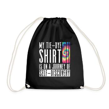 La chemise tie-dye est en voyage de découverte de soi - Hippie - Sac de sport léger - noir - Devant