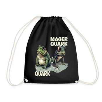 caillé têtard grenouille caillé régime alimentaire faible en gras jeu de mots quark - Sac de sport léger - noir - Devant
