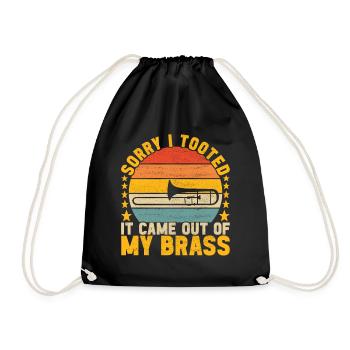 Posaune Trombone - Sac de sport léger - noir - Devant