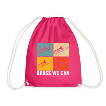 Posaune Trombone - Sac de sport léger - fuchsia - Devant