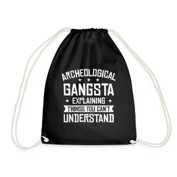 Archéologie Gangsta Histoire humaine - Sac de sport léger - noir - Devant