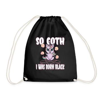 Satan Beelzebub Devil Gothic Pentagram Mystical - Drawstring Bag - black - Front
