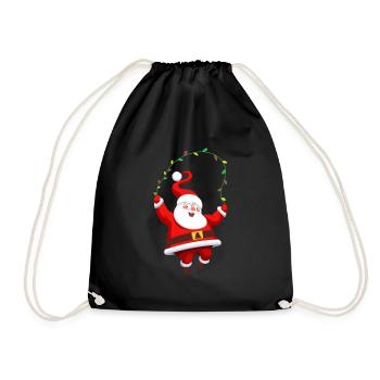 Drôle de Noël Noël - Sac de sport léger - noir - Devant
