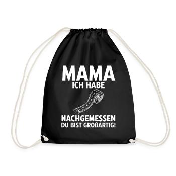 Mutter Muttertag Mama - Turnbeutel - Schwarz - Vorne