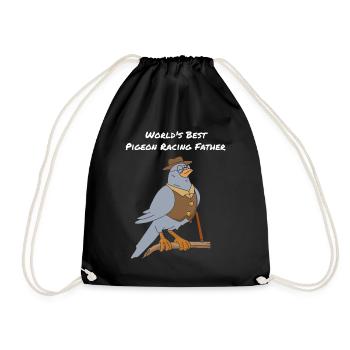 Taubensport Geschenke Männer Vater Vatertag Taube - Turnbeutel - Schwarz - Vorne