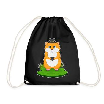 Hamster Photographe Appareil photo - Sac de sport léger - noir - Devant