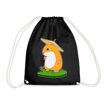 Hamster Umbrella - Drawstring Bag - black - Front