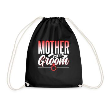 Mère du marié marié fête mariage - Sac de sport léger - noir - Devant