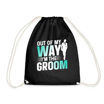 À l’écart, je suis le mariage de fête du marié - Sac de sport léger - noir - Devant