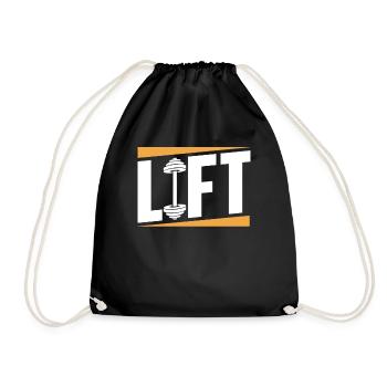 Lift Workout Gym Weightlifter Haltérophilie - Sac de sport léger - noir - Devant