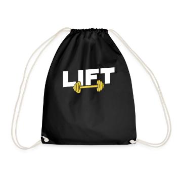 Lift Workout Haltérophilie Gym Haltérophile - Sac de sport léger - noir - Devant