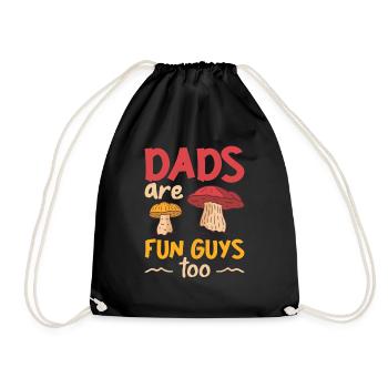 Dads are fun guys too funny fathers Day gift - Drawstring Bag - black - Front
