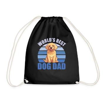 Les meilleurs chiens du monde Daddy Cute Golden Retriever - Sac de sport léger - noir - Devant