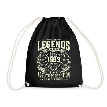 Vintage né en 1983 Legends Vintage Anniversaire - Sac de sport léger - noir - Devant