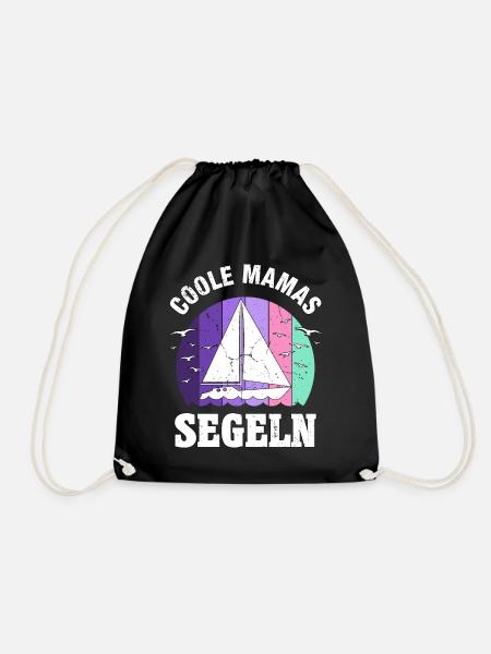 Segeln Segelboot beste Mama Muttertag Geschenk - Turnbeutel - Schwarz