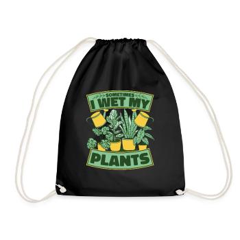 Parfois, je mouille mes plantes horticole Jardin de jardins familiaux - Sac de sport léger - noir - Devant