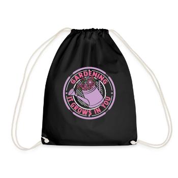 Le jardinage pousse en vous Parcelle horticole - Sac de sport léger - noir - Devant